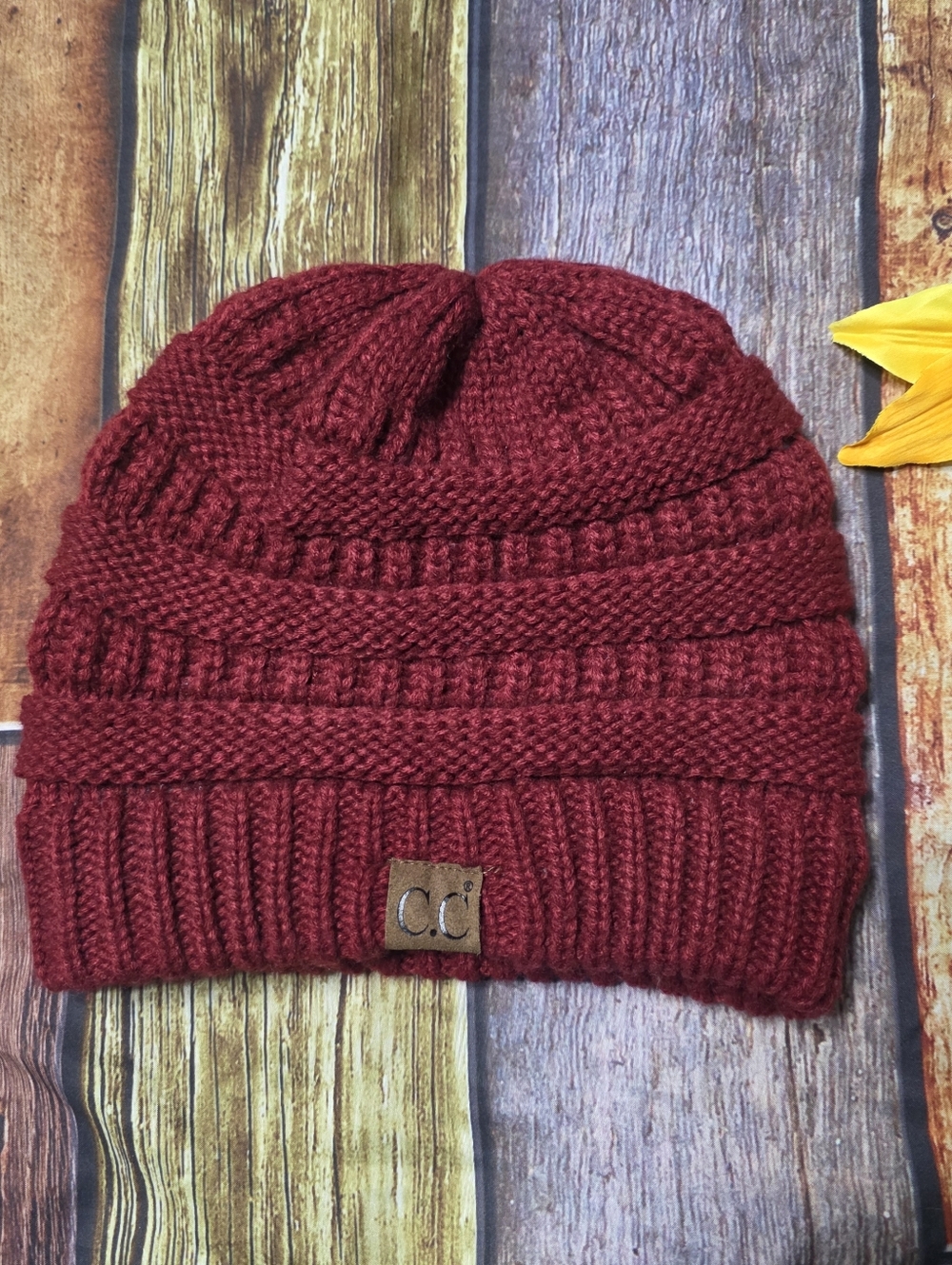 CC Burgundy Beanie Cozy Red Hat